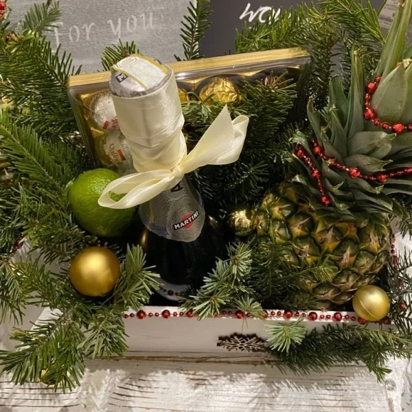 Новорічний ящик з шампанським Подарунки на Новий Рік - 3