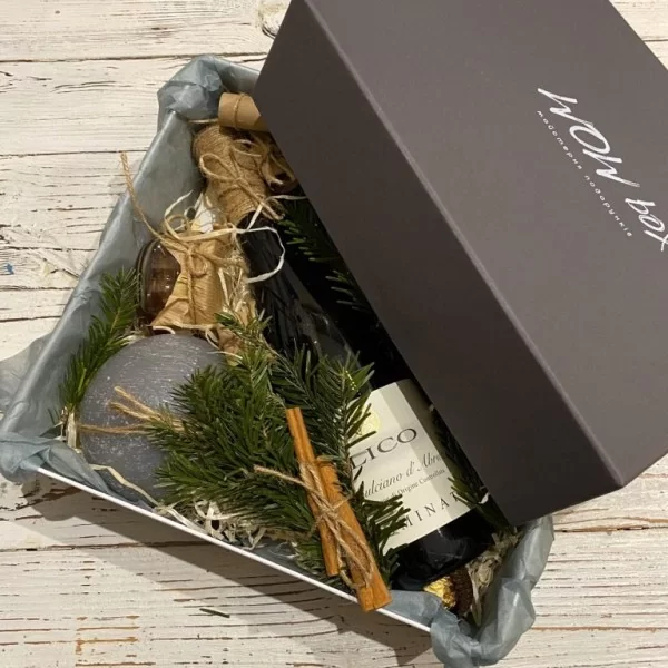 Подарочный набор с вином и свечой №307 Подарки на Новый Год - 7