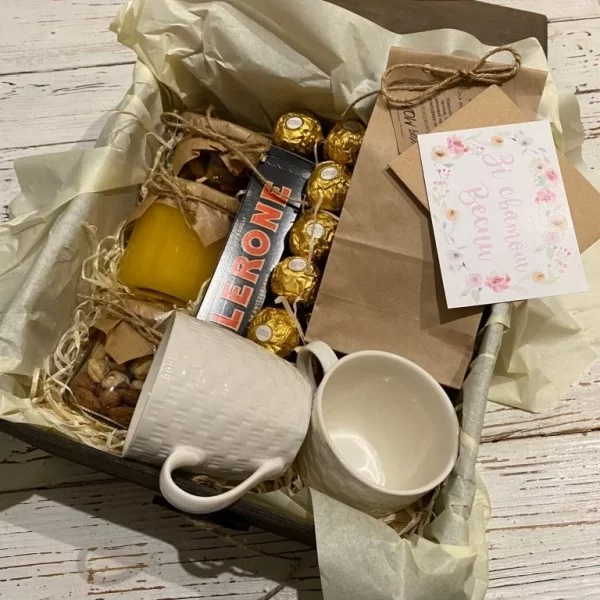 Чайный подарочный набор с чашечками Подарки WOW BOX - 2