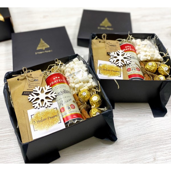 Подарунковий набір на новий рік з шампанським