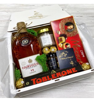 Подарунковий коньяк Courvoisier VS 0,5л