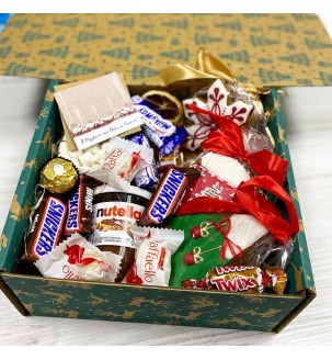 Різдвяний бокс з медовими пряниками №26910
