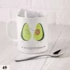 Чашка з принтом з авокадо