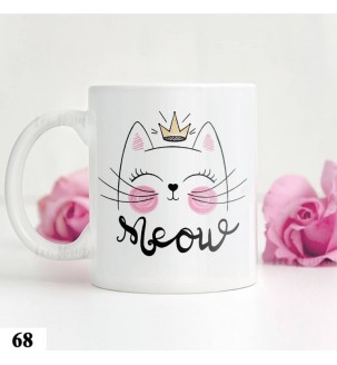 Чашка с кошечкой-принцессой №68