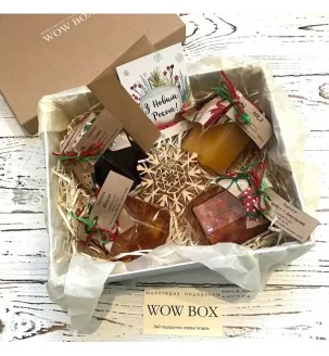 Варення і мед в подарунковій коробці Подарунки на Новий Рік - 1