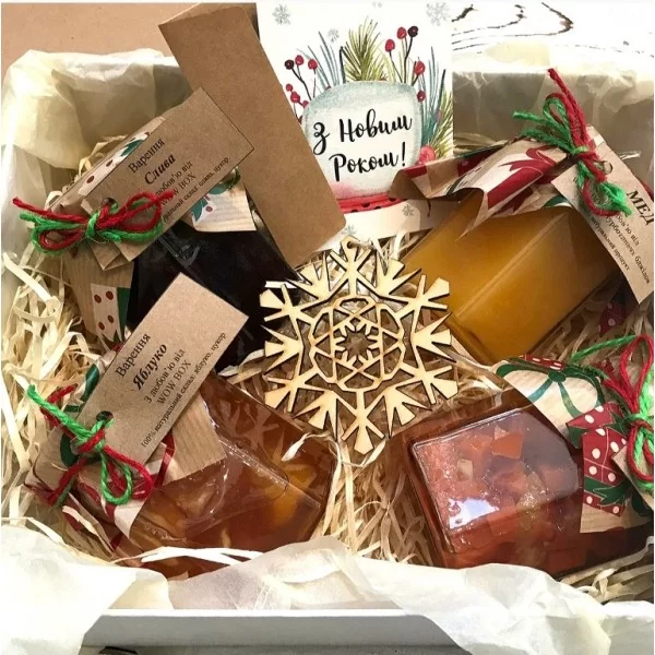 Варенье и мед в подарочной коробке Подарки на Новый Год - 2