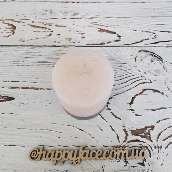 Свеча декоративная персикового цвета 7х6 см Подарки - 1